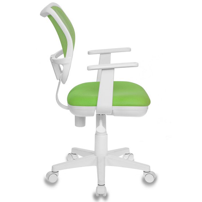 Кресло "Бюрократ CH-W797", сетчатая ткань, пластик, салатовый