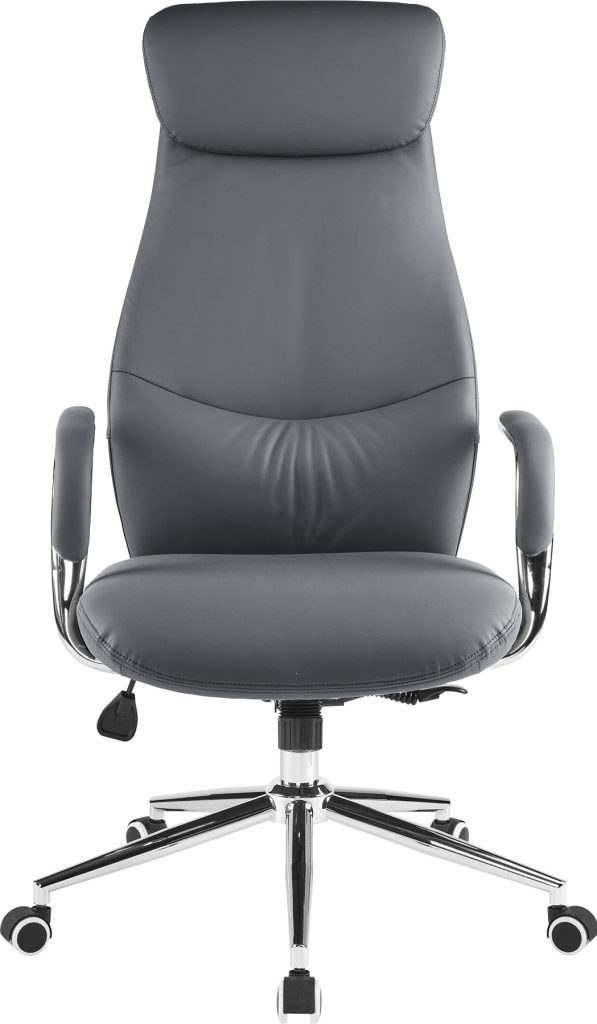 Кресло д/руководителя EVERPROF Bell экокожа, серый, крестов. хром