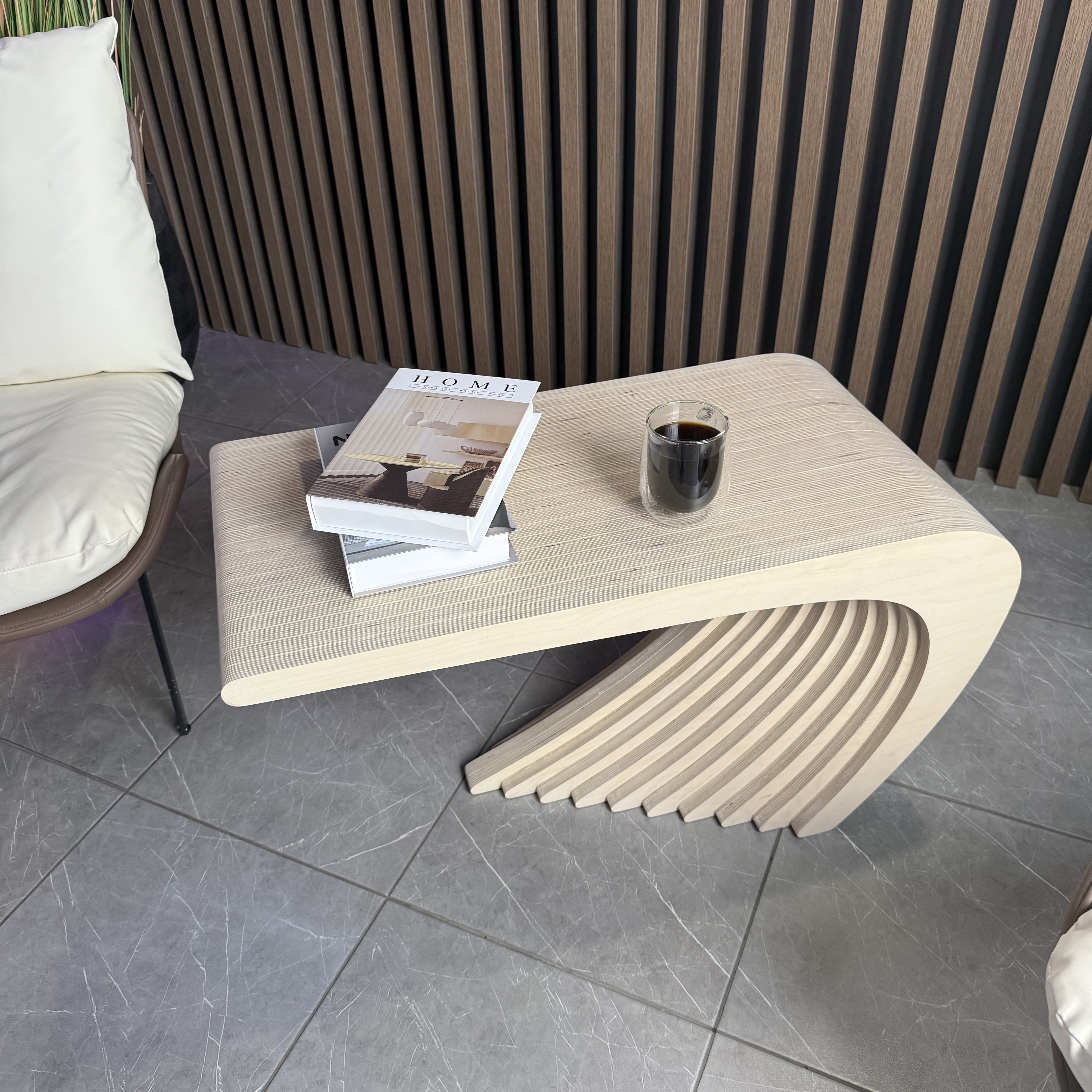 Журнальный столик Karlinwood GAP M 830х420x470 мм, фанера натуральная