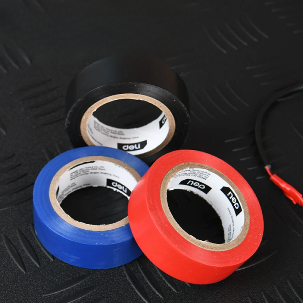 Набор ПВХ изолент Deli EDL5264-6, 18 мм x 10 м, 6 шт./упак. 