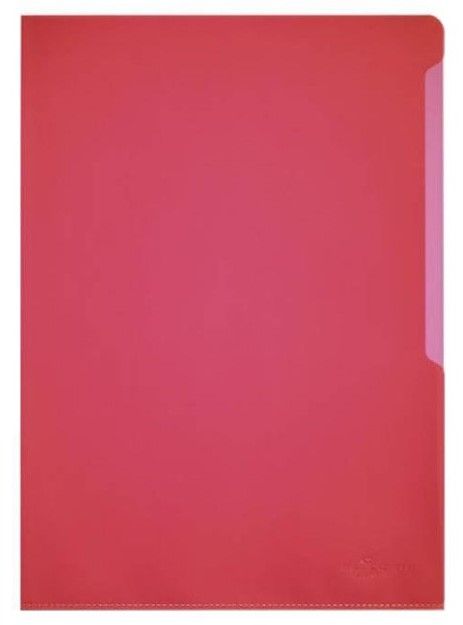 Папка-уголок "Durable", A4, 120 мк, пластик, красный