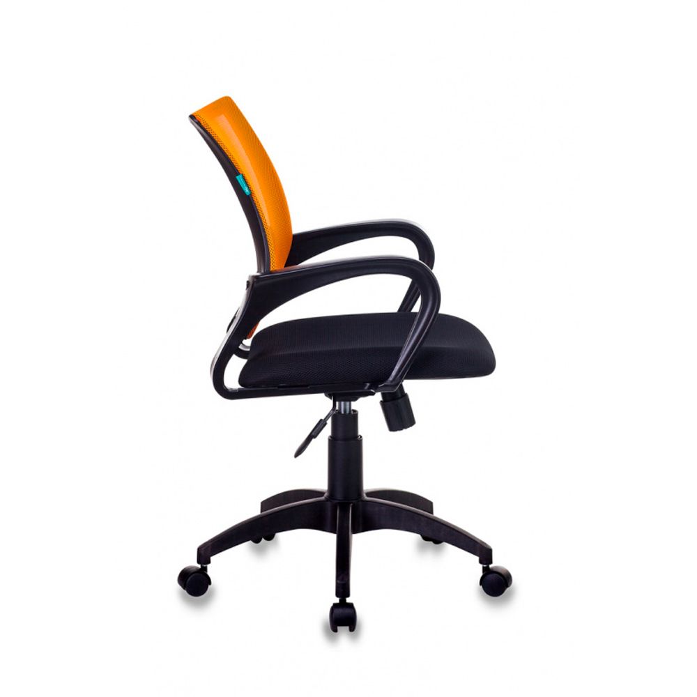 Кресло для персонала Бюрократ "CH-695N/BLACK", ткань, пластик, оранжевый - 4
