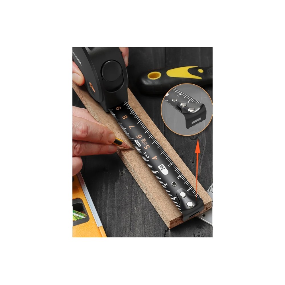 Набор ручного инструмента Deli HS EHT0006, 6 предметов, Soft Touch, черный - 14