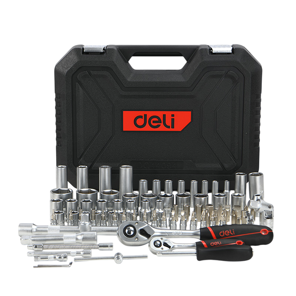 Набор инструмента 1/4", 1/2" Deli RS EDQ44094, 94 предмета