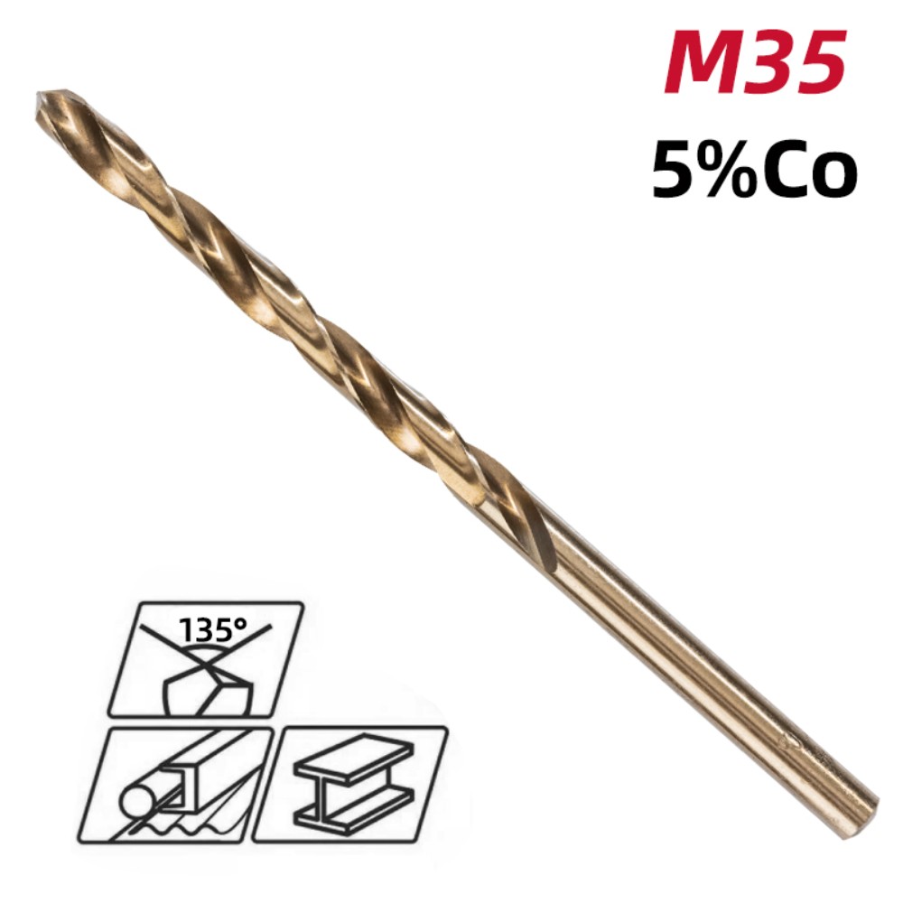 Сверло по металлу Deli RS EDH-MHZ045-E2, 4.5 мм, DIN 338, HSCo 5%