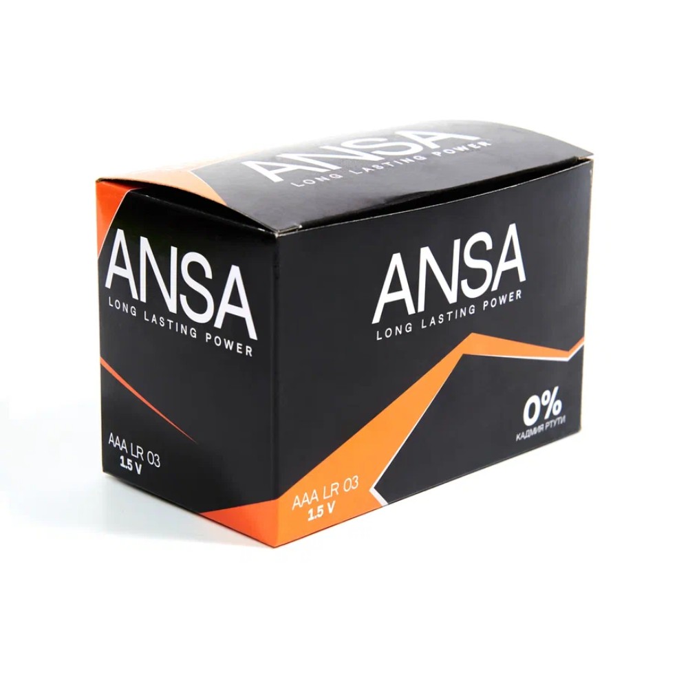 Батарейки алкалиновые ANSA "V LR03/BL-4 (AAA)", 12 блоков x4 шт,  щелочные - 8