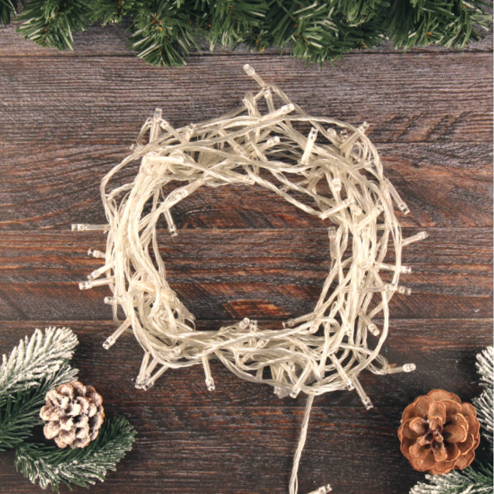 Гирлянда электрическая LED "Нить", 9 м, белый - 3