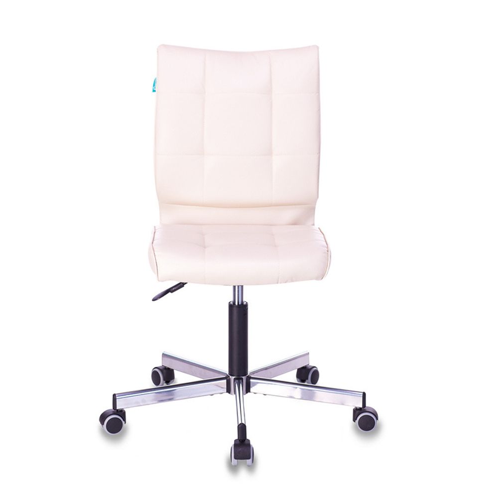 Кресло для персонала "Бюрократ CH-330M", экокожа, металл, бежевый