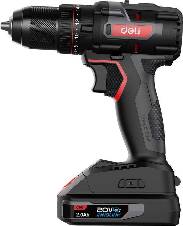 Аккумуляторная дрель-шуруповерт Deli RS DE-CZ20-1D2 20 В, 70 Нм, 2 АКБ, 2 Ач, сумка - 6