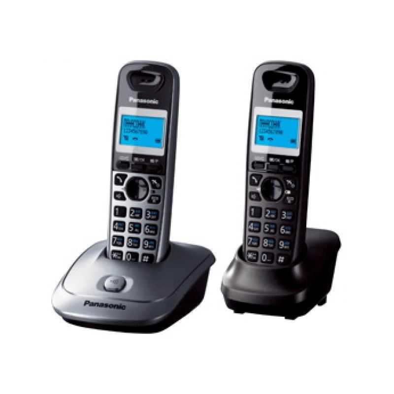 Телефонный аппарат Panasonic "KX-TG2512RU", серый металлик - 4