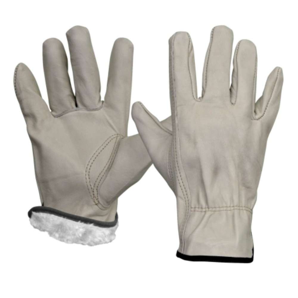 Перчатки кожаные утепленные "Arcticus" с подкладкой из искусственного меха