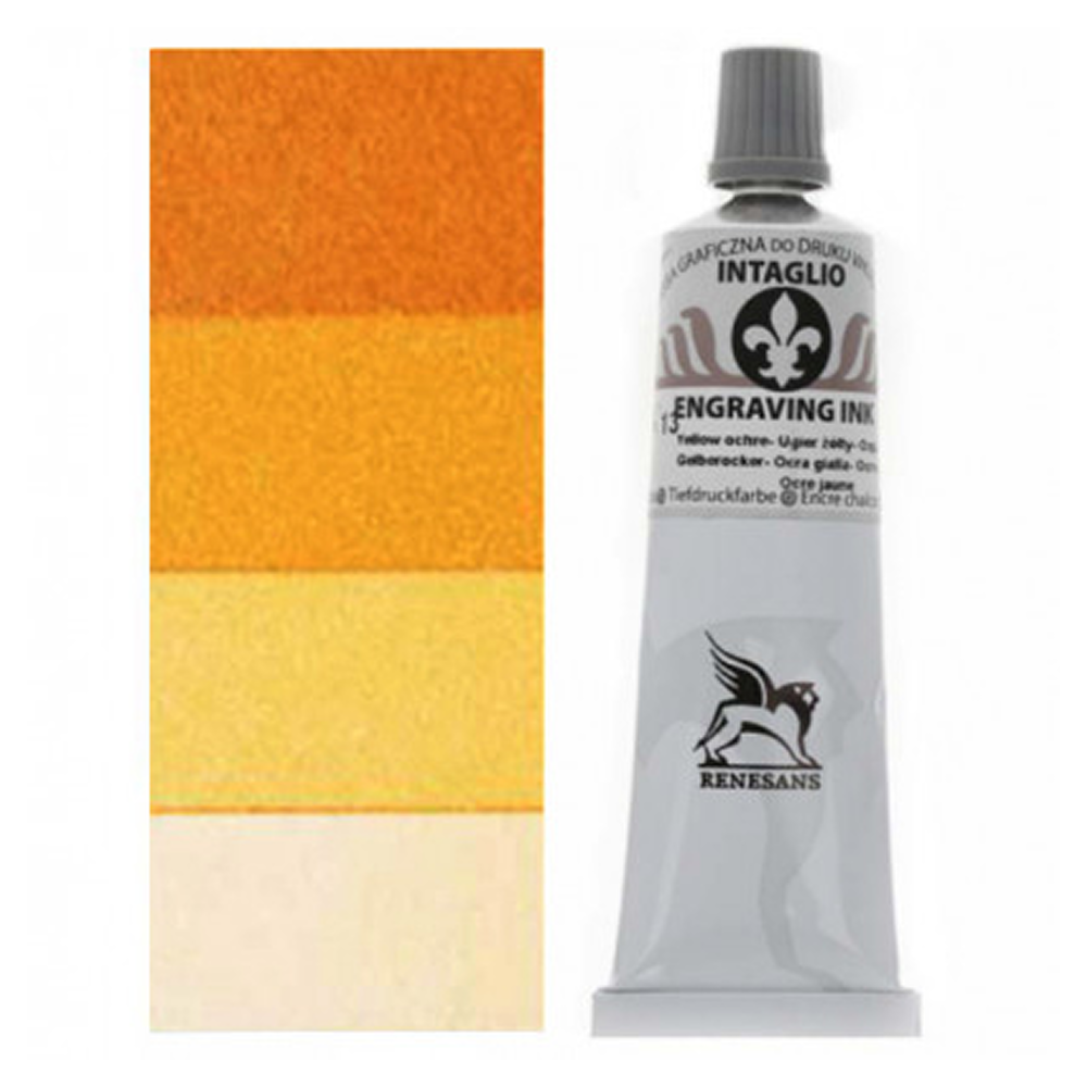 Краски для печати "Intaglio ink", 13 охра желтая, 60 мл