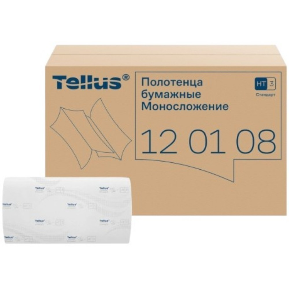 Полотенца бумажные Tellus Моносложение Стандарт