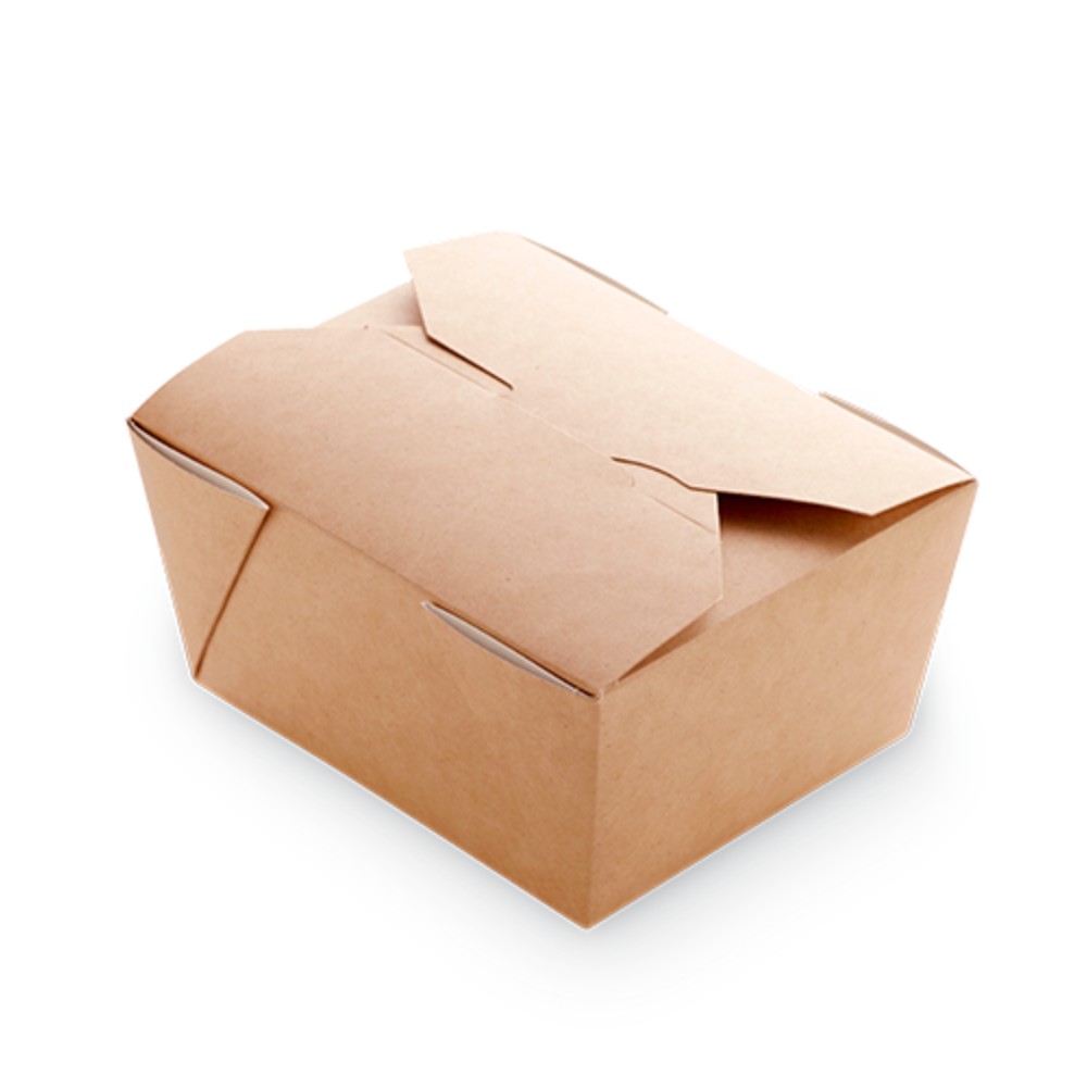 Контейнер бумажный 900 мл, 166/151х132/115х53, 60 шт/упак, крафт - 2