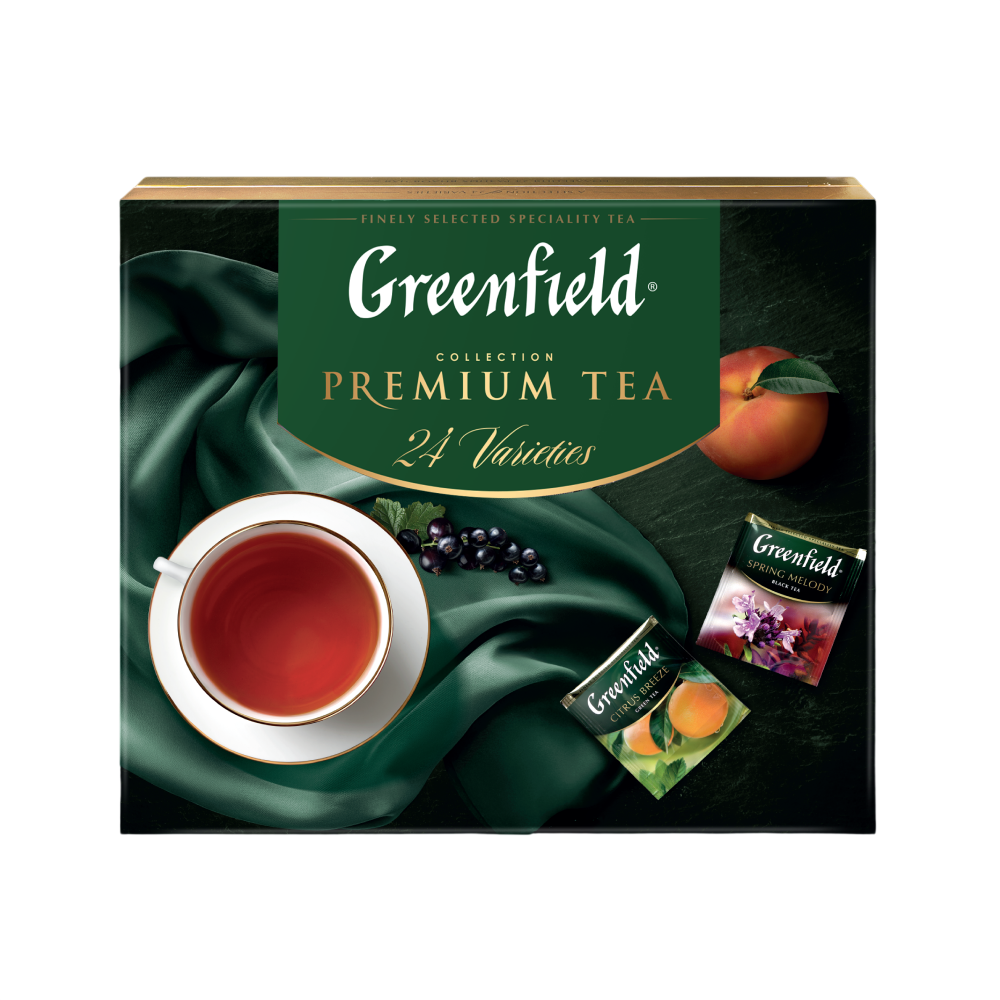Чай "Greenfield" Premium Tea Collecton, 96 пакетиков х 1,75 гр, ассорти