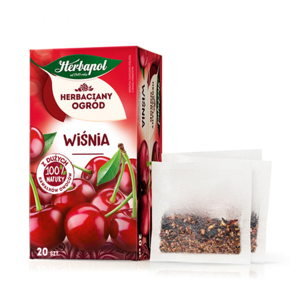 Чай "Herbapol", 20 пакетиков x2.7 г, фруктовый, со вкусом вишни