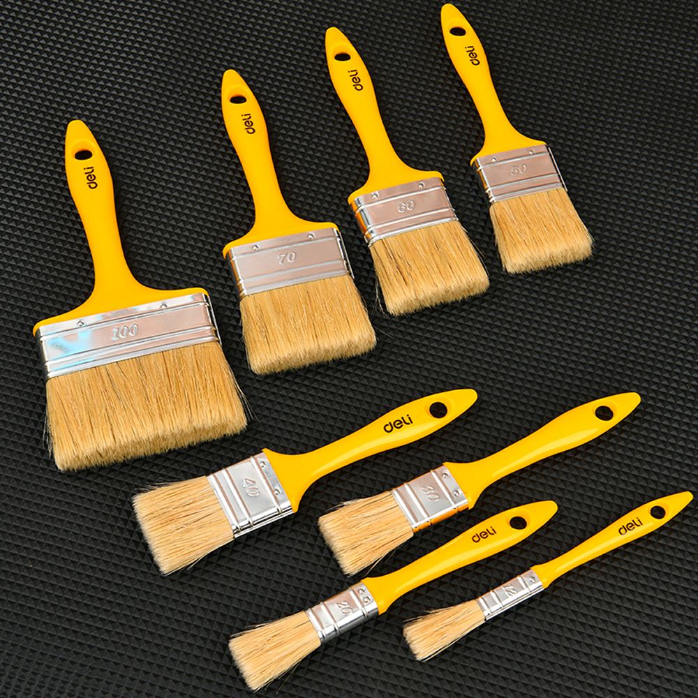 Кисть малярная Deli YS EDL509139, плоская, 4"-100 мм, смешанная щетина - 5