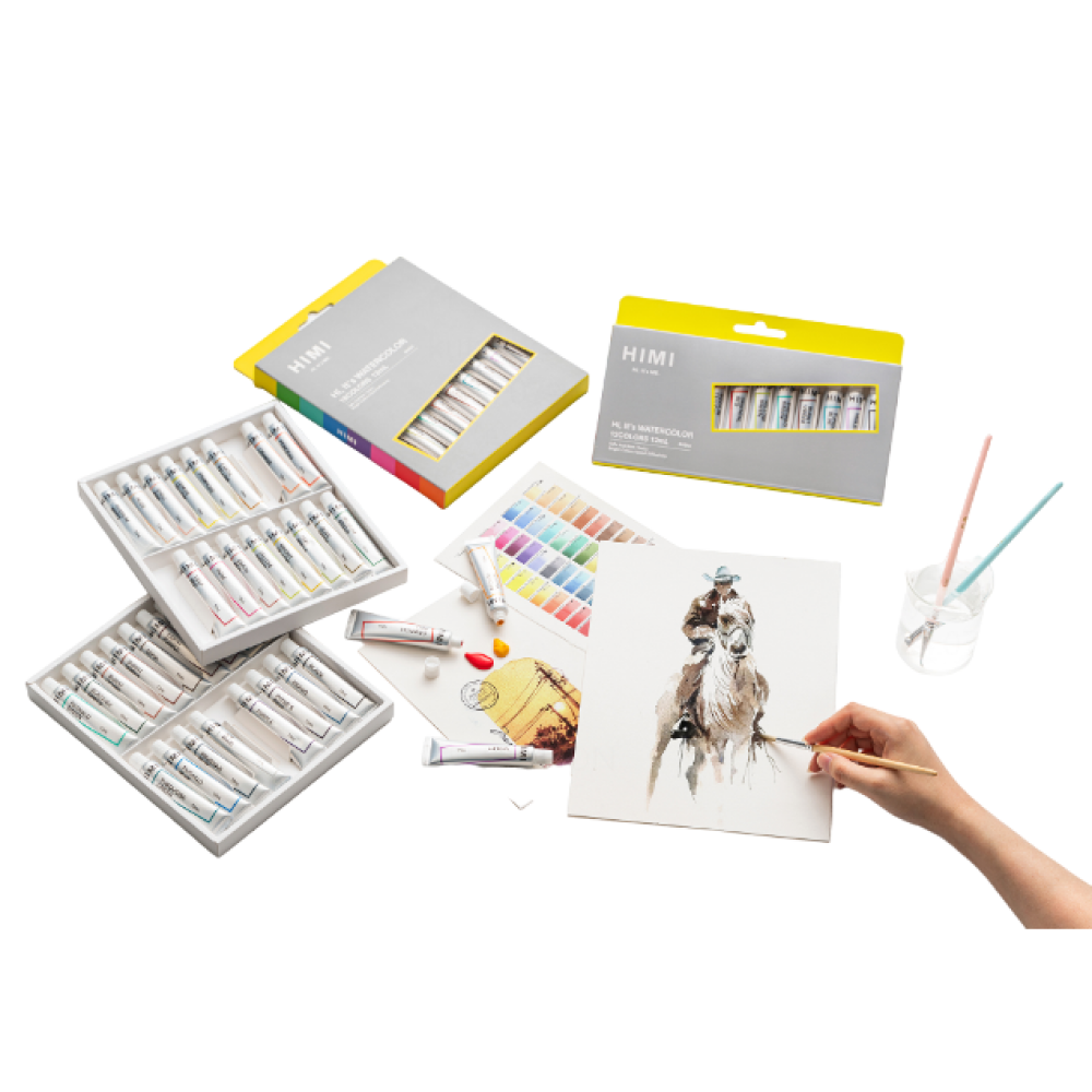 Краски акварельные "Himi Miya", 24 цвета, тубы - 3