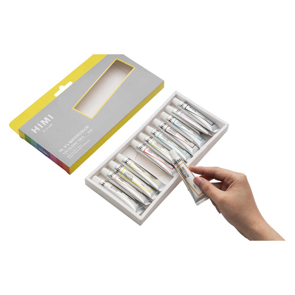 Краски акварельные "Himi Miya", 24 цвета, тубы - 10