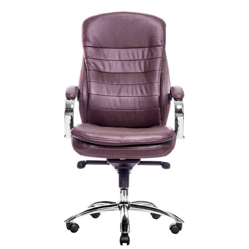 Кресло для руководителя "Valencia", экокожа, металл, коричневый
