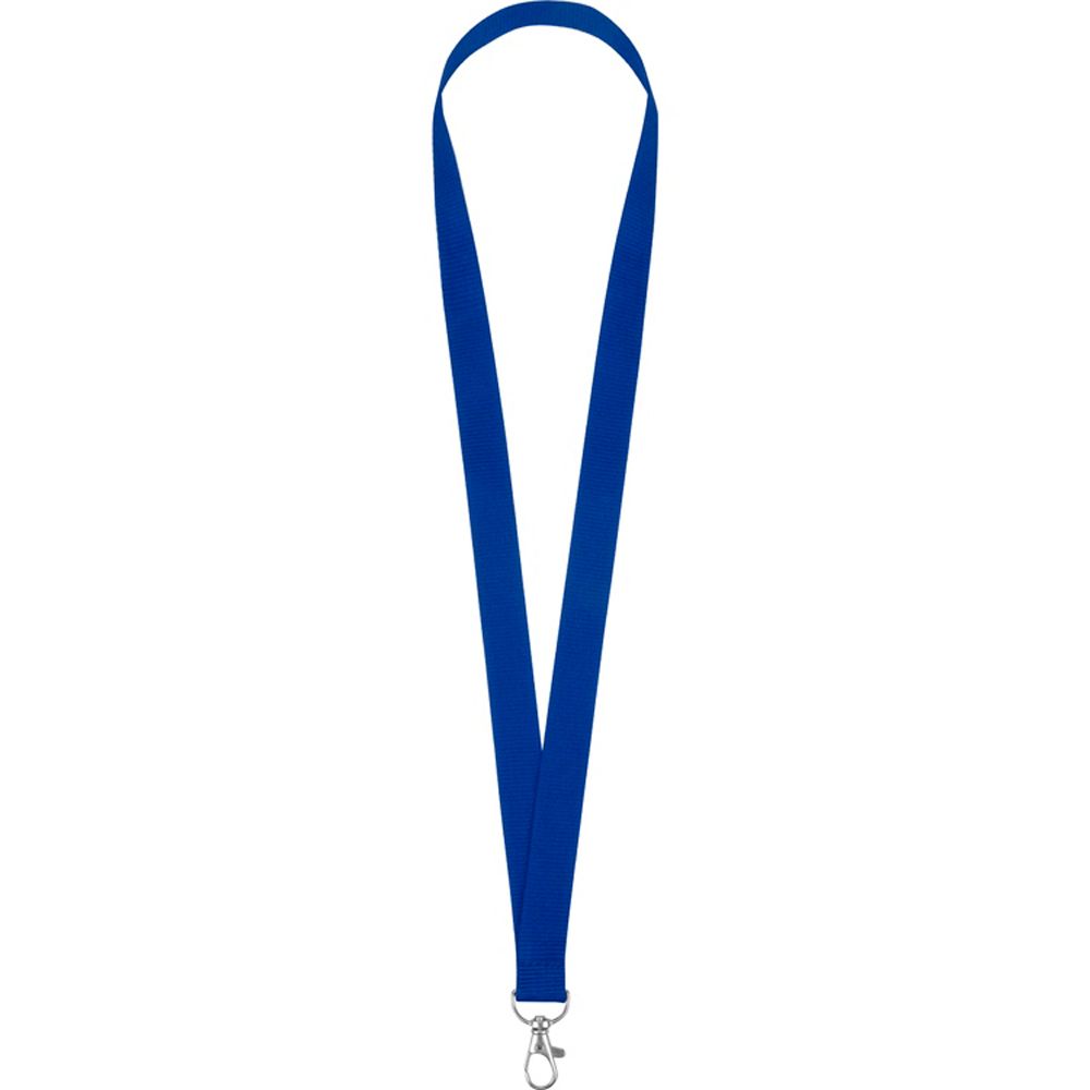 Тесьма с карабином для бейджа "8391", 900x20 мм, синий