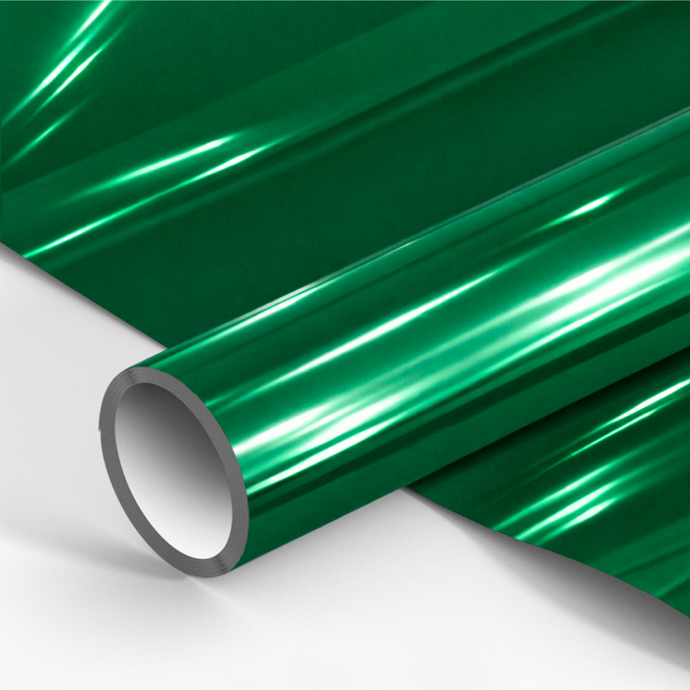 Бумага декоративная в рулоне "Металлик. Зеленый", 1х0.7 м, золотистый