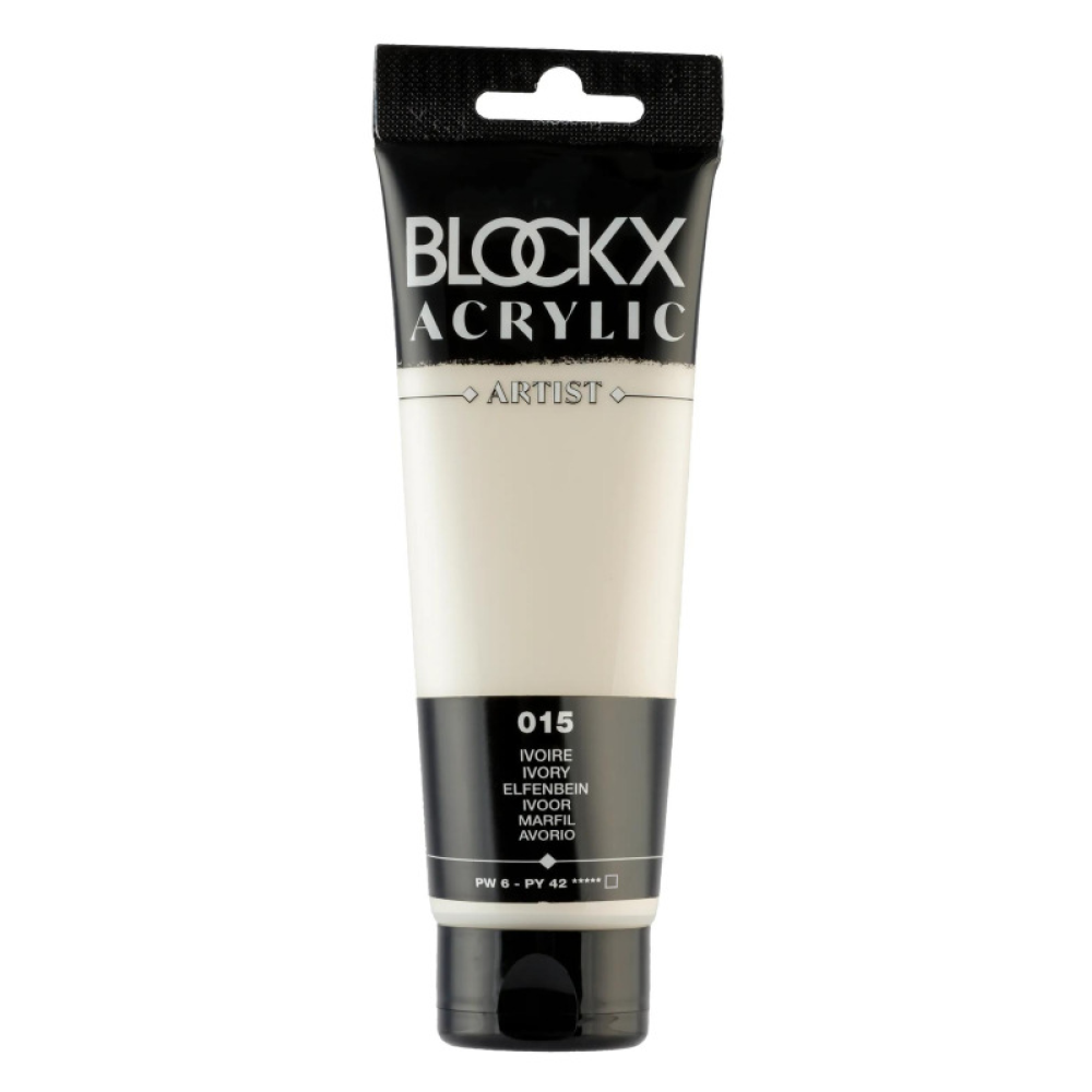 Краски акриловые "Blockx", 015 слоновая кость, 120 мл