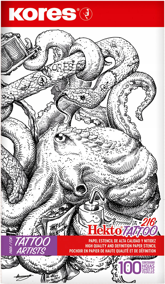 Бумага копировальная для татуировок "Kores Tattoo", A4, 100 листов