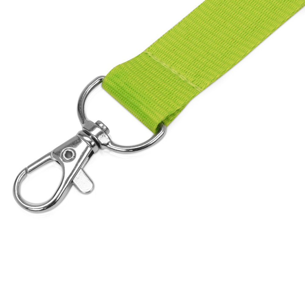 Тесьма с карабином для бейджа "8391", 900x20 мм, зеленый