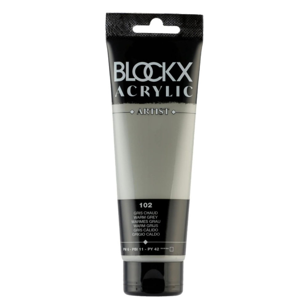 Краски акриловые "Blockx", 102 теплый серый, 120 мл