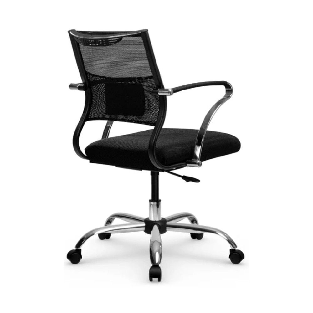 Кресло компьютерное ErgoLife Sit Air M4-290K, ткань,сетка, черный