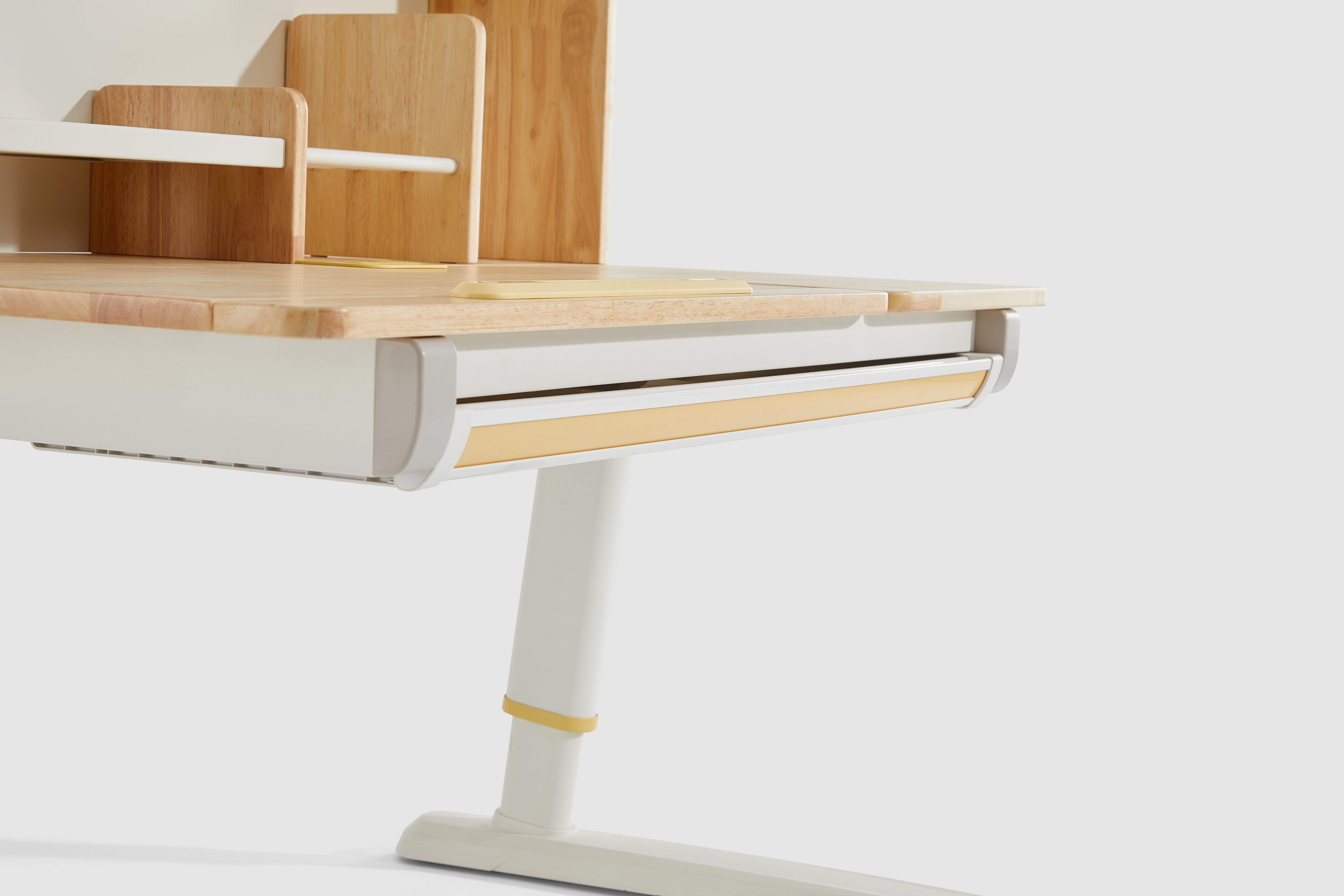 Стол Ergosmart регулируемый Galleon, 1200х700х(520-760) мм, гевея, с книжной полкой - 8