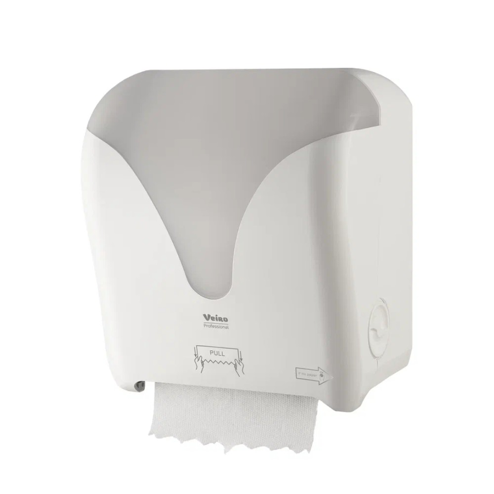 Диспенсер для полотенец рулонных "VEIRO Professional POD", пластик, белый