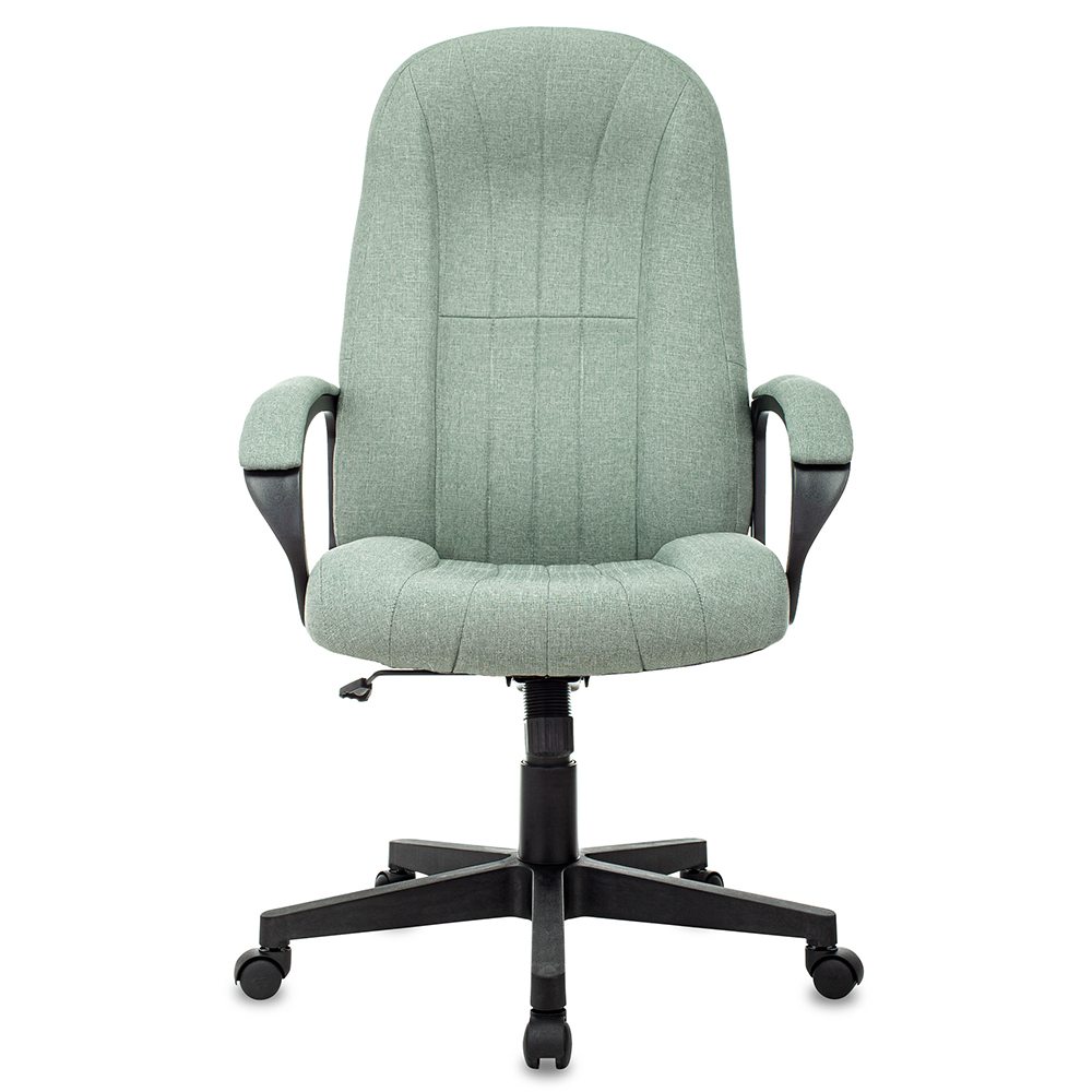 Кресло для руководителя "Бюрократ T-898AXSN", ткань, пластик, зеленый 38-407