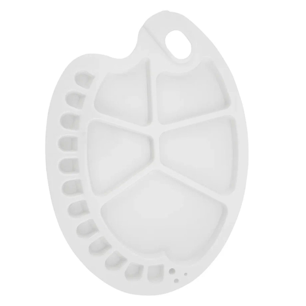 Палитра пластиковая "Сонет", овальная, 17 ячеек, 34x25 см