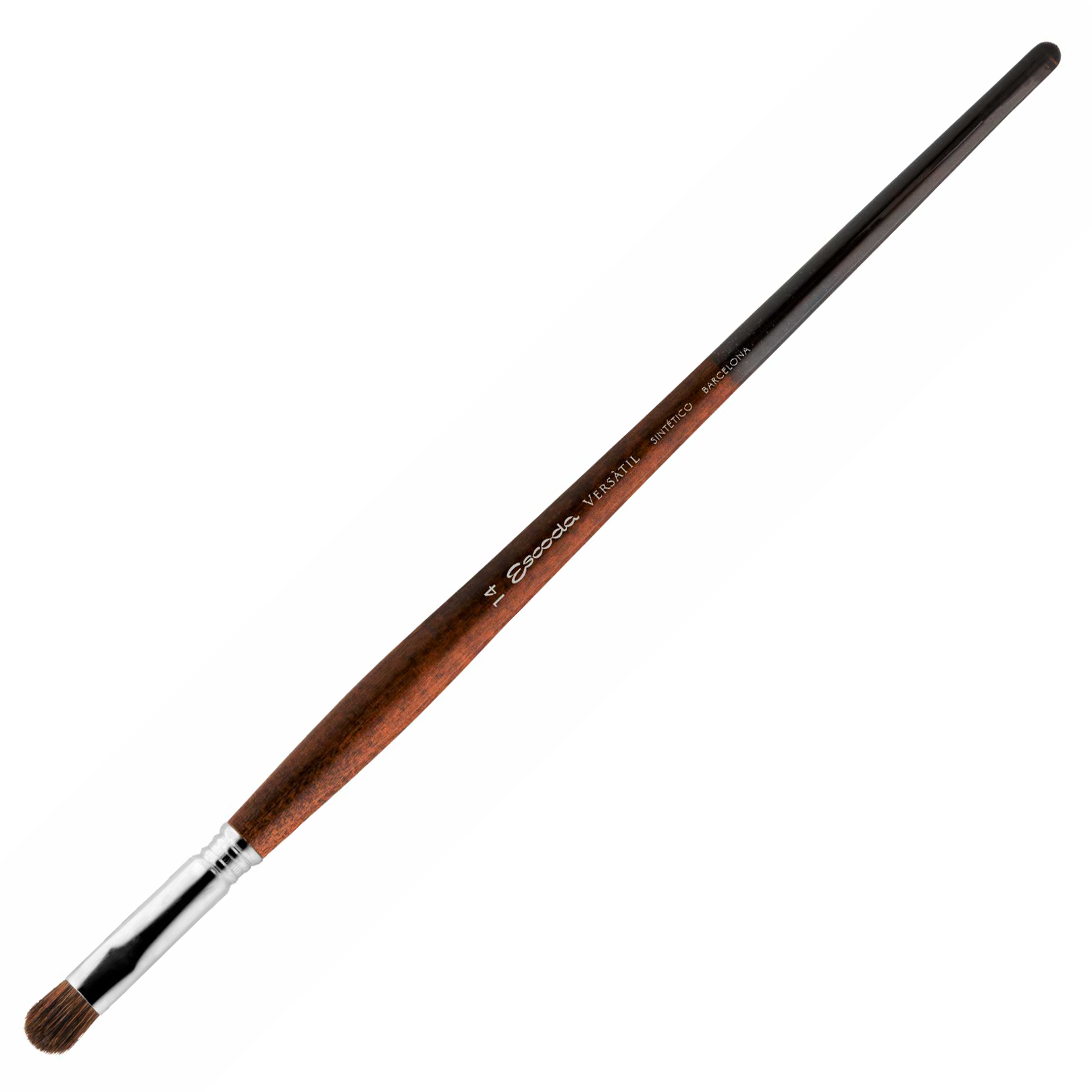 Кисть "Escoda Versatil 3046" синтетика, темно-коричневый, овальная 