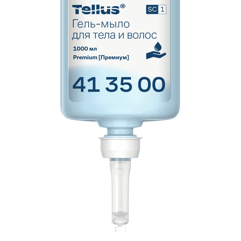 Мыло-гель Tellus Премиум для тела и волос 1 л, SC1 - 4
