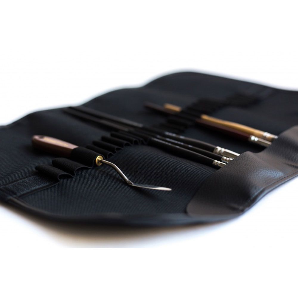 Пенал-органайзер "Малевичъ" для кистей, 34х48, черный