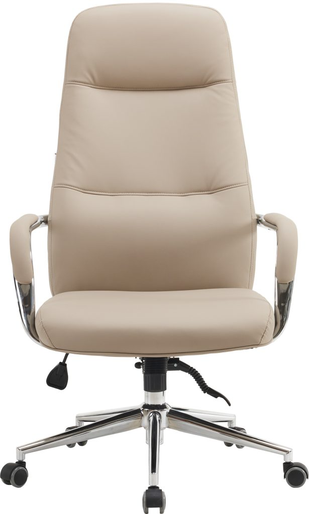 Кресло д/руководителя EVERPROF Vesta экокожа, бежевый, крестов. хром - 2