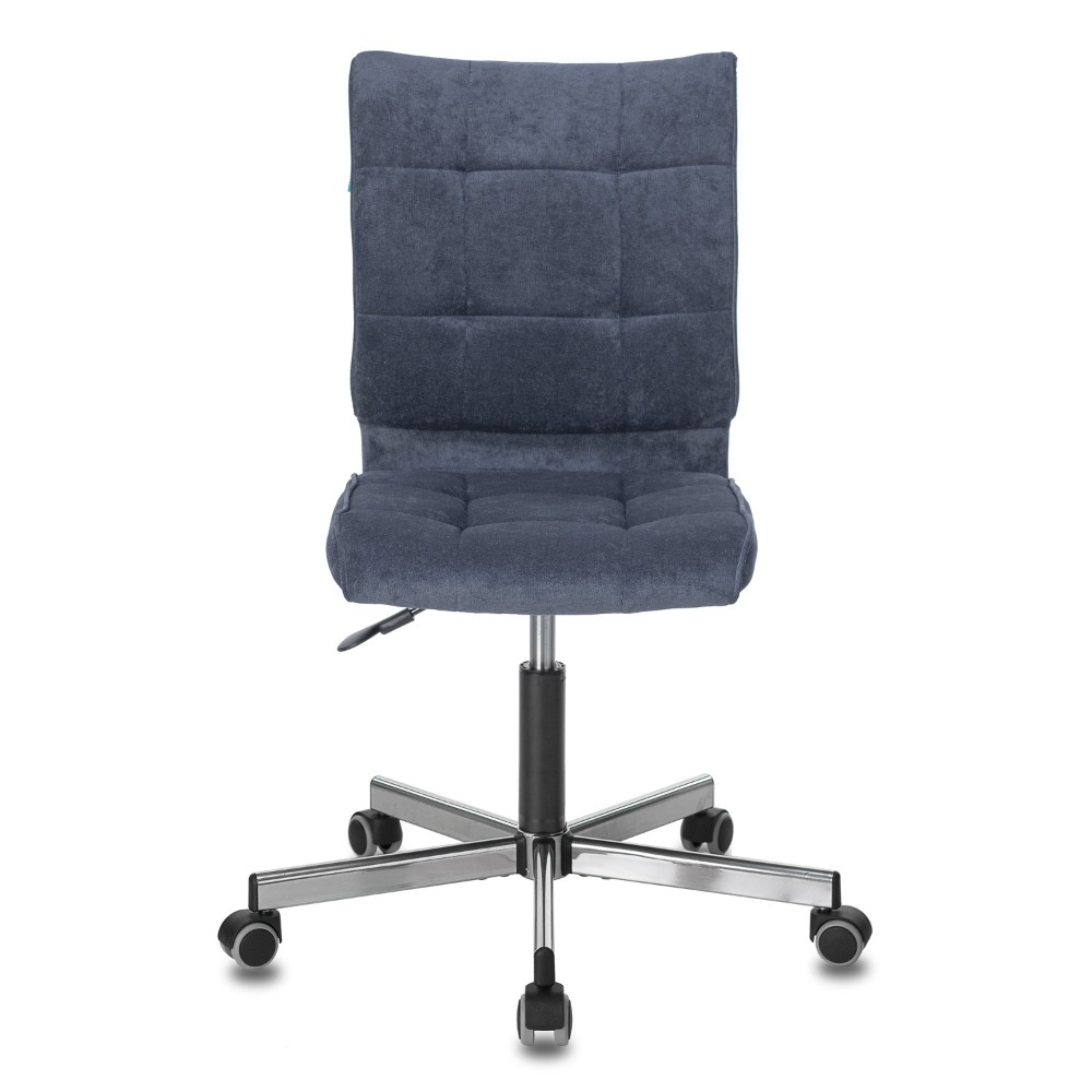 Кресло для персонала "Бюрократ СH-330M/LT", ткань, металл, темно-синий