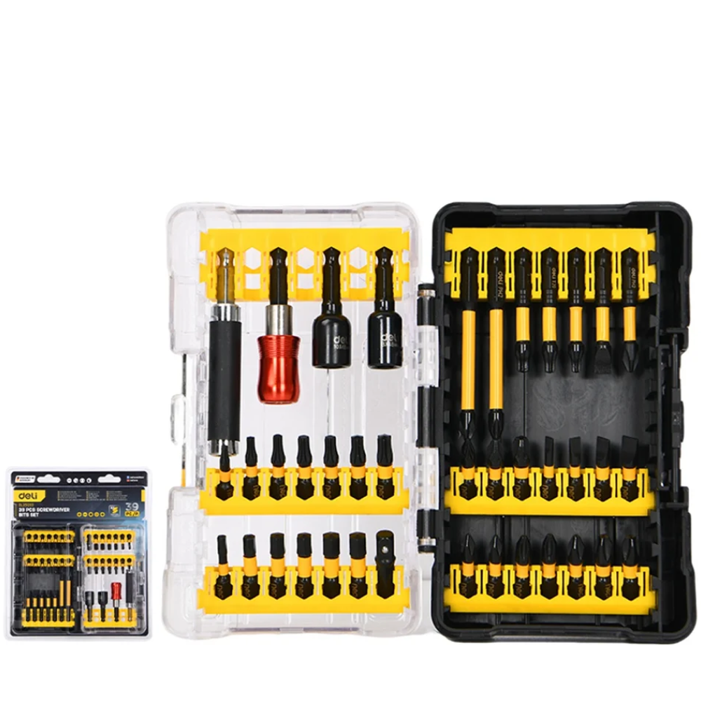 Набор ударных бит Deli YS EDL251203, с держателем, 39 шт.