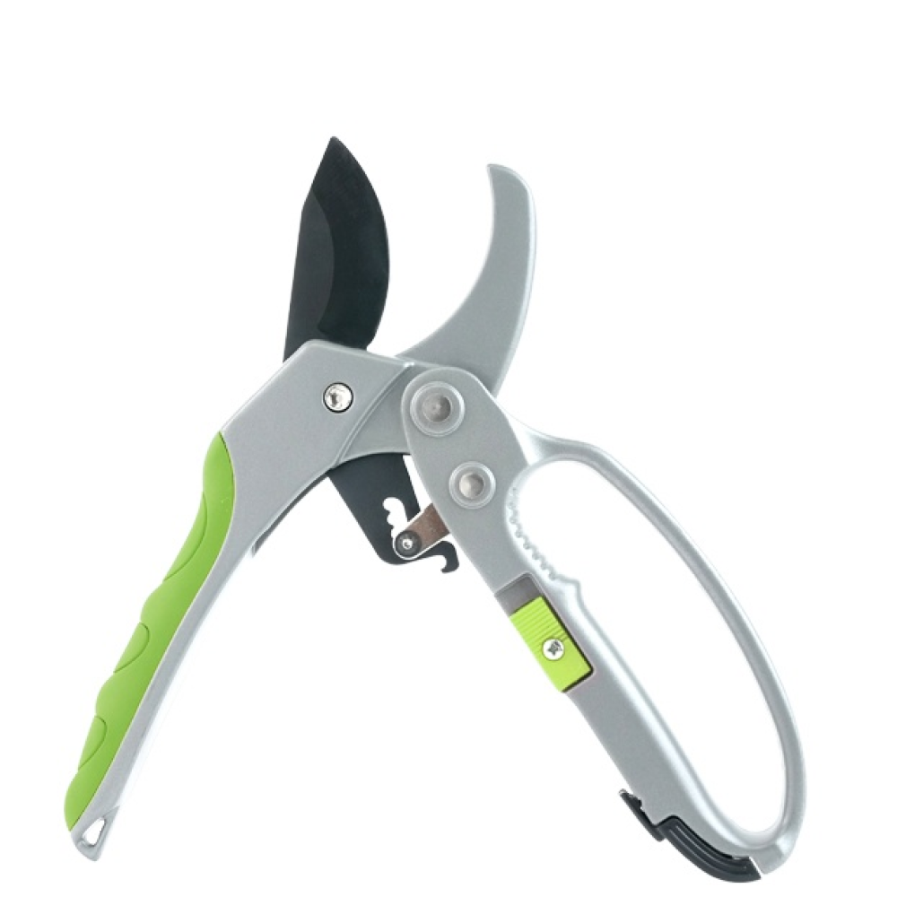 Секатор садовый Deli EDL580229, 200 мм, пластиковая ручка, зеленый - 2