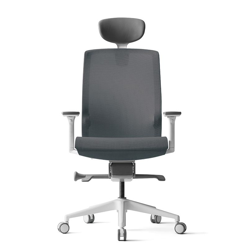 Кресло для руководителя BESTUHL "J15", сетка, пластик, темно-серый