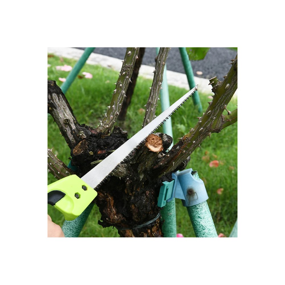 Пила-нож садовая Deli GS EDL580652, 300 мм, 7TPI, черный, зеленый - 7