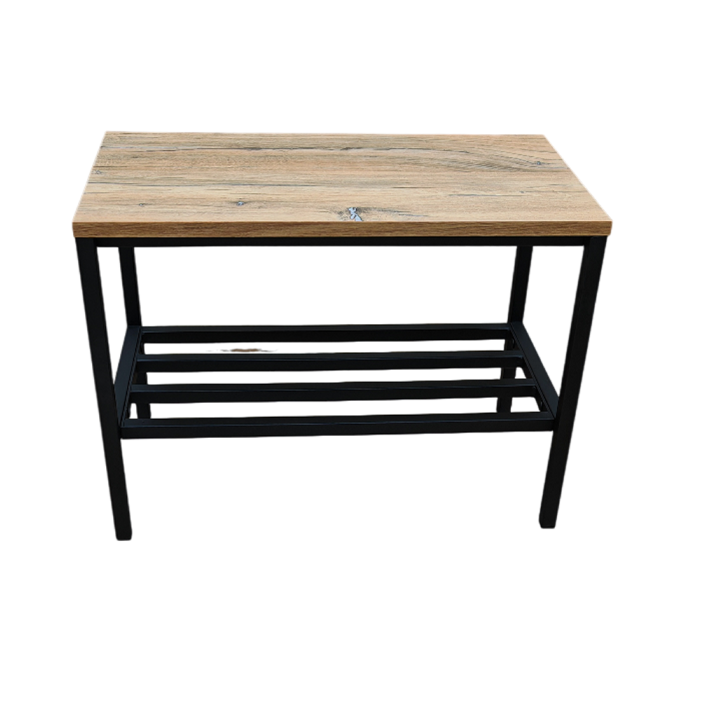 Обувница ALLERD 1 RION, черный муар, Дуб Нокс