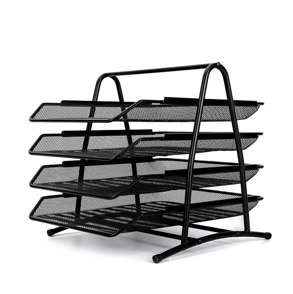 Модуль горизонтальный "Deli" на 4 лотка, черная сетка