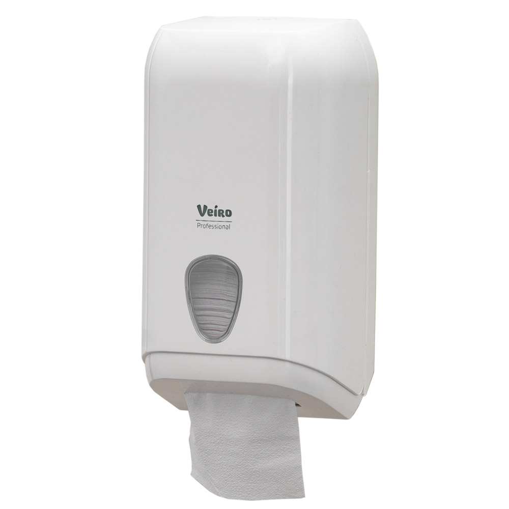 Диспенсер Veiro Professional "L-ONE" для туалетной бумаги листовой, белый