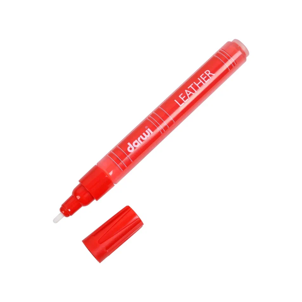 Маркер акриловый для кожи "Darwi", 2 мм, ярко-красный