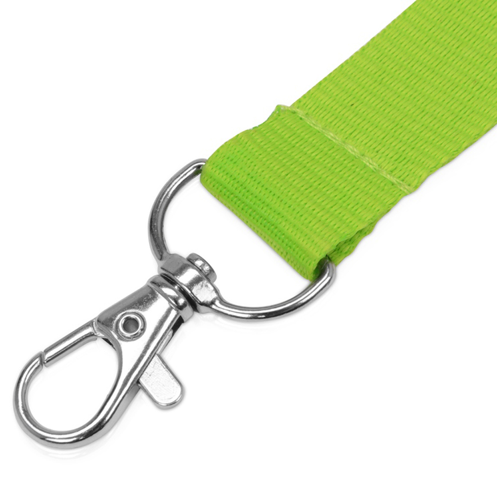 Тесьма с карабином для бейджа "839122", зеленое яблоко