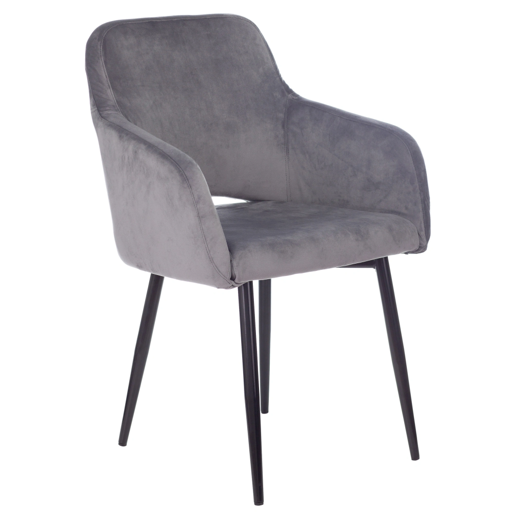 Кресло "Бюрократ CH-380F", ткань, серая жемчужина, каркас металл, корпус черный